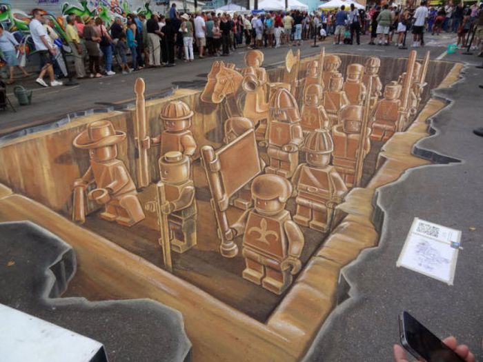 Three-Dimensional Street Paintings (42 pics)