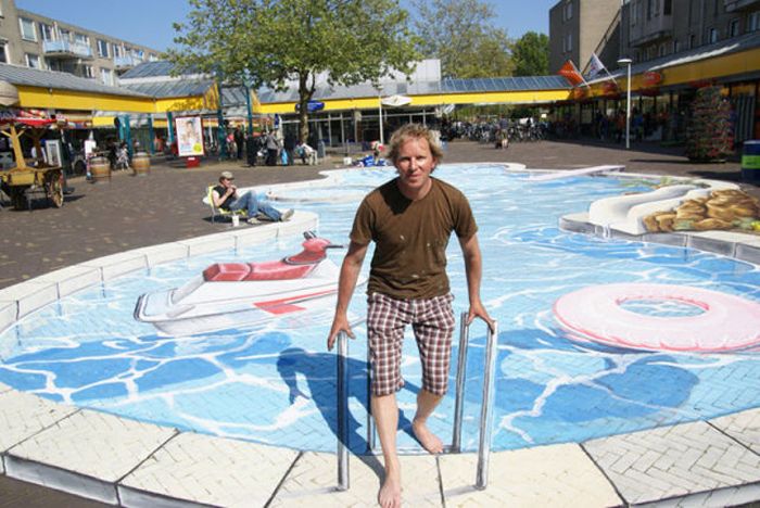 Three-Dimensional Street Paintings (42 pics)