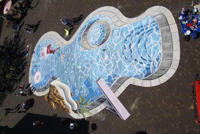 Three-Dimensional Street Paintings (42 pics)