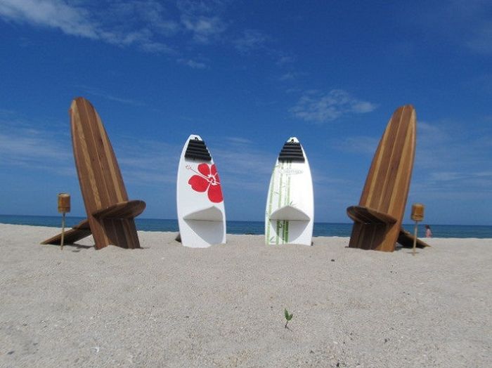 Surfboard Chairs (4 pics)