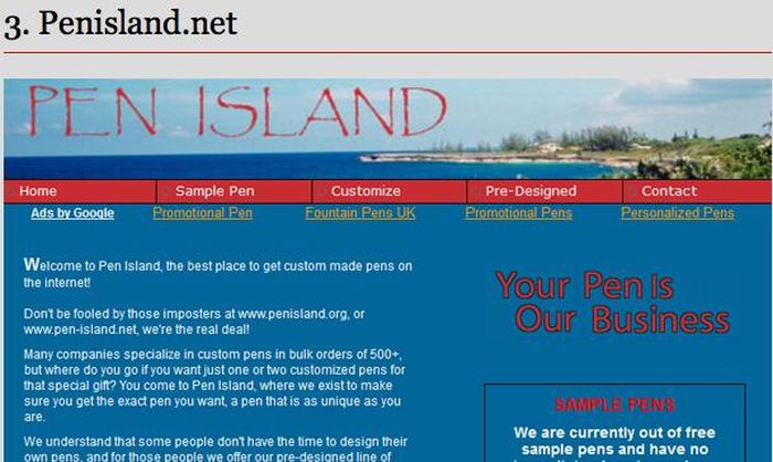 Unintentionally Inappropriate Domain Names (30 pics)