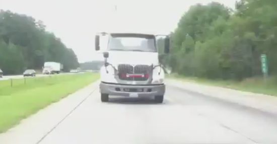 Scary Truck On The Road Prank