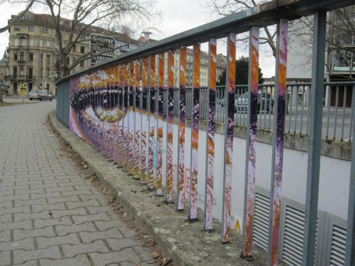 Street Art on Railings by Zebrating (20 pics)