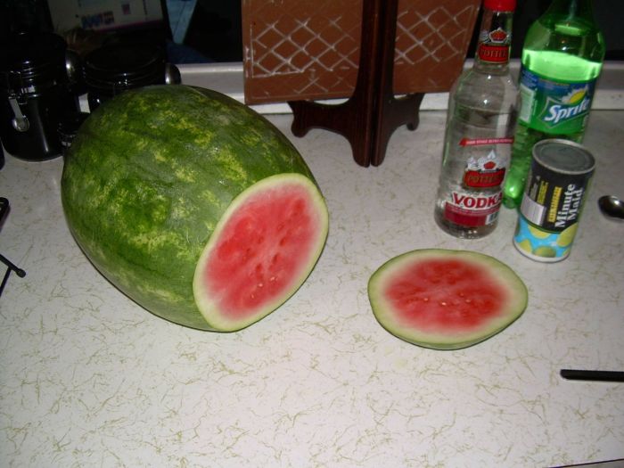 How to Make a Vodka Watermelon (9 pics)