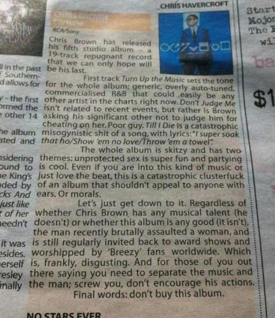 Chris Brown Album Review (2 pics)