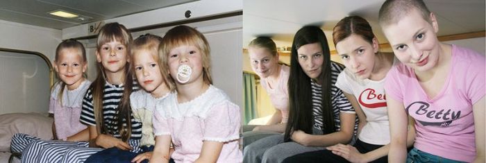 Four Sisters Have Recreated Old Photos (28 pics)