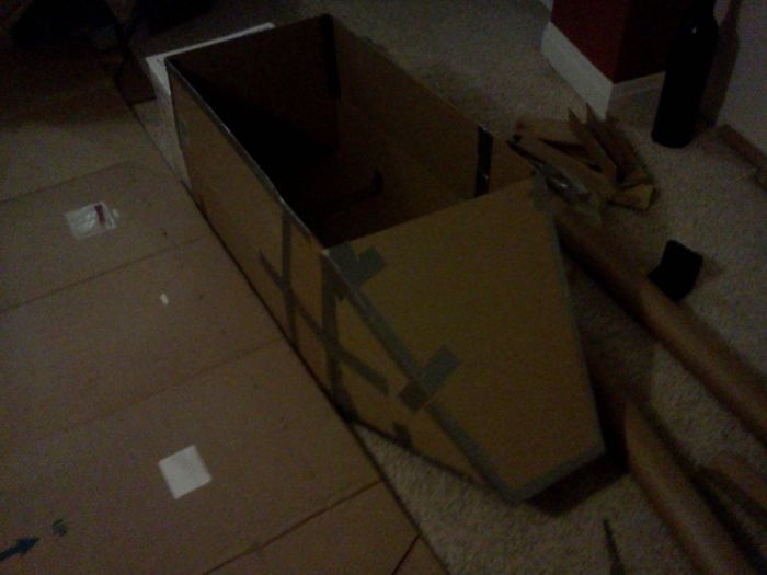 Cardboard Snow Speeder for Downhill Race (17 pics)