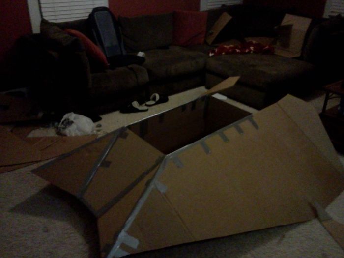 Cardboard Snow Speeder for Downhill Race (17 pics)