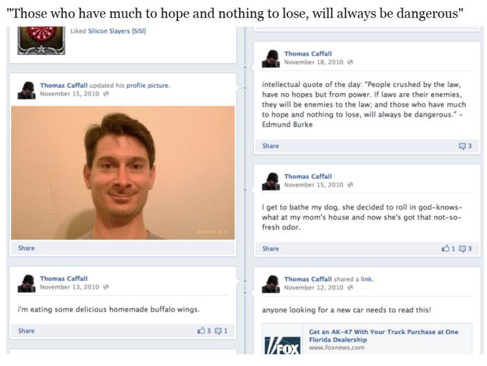 College Station Shooter Thomas “Tres” Caffall's Online Trail (12 pics)