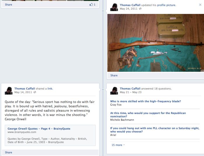 College Station Shooter Thomas “Tres” Caffall's Online Trail (12 pics)