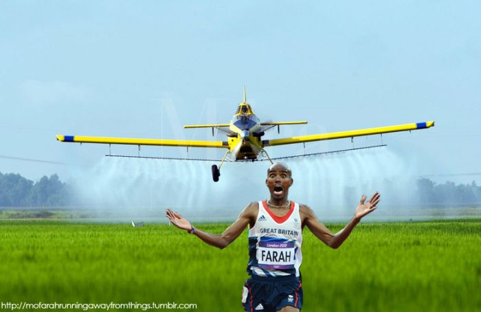 Mo Farah Running Away From Things (27 pics)