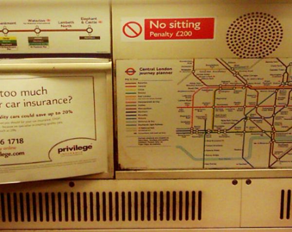 Guerilla Artists Doctoring  Signs on London Transport (19 pics)