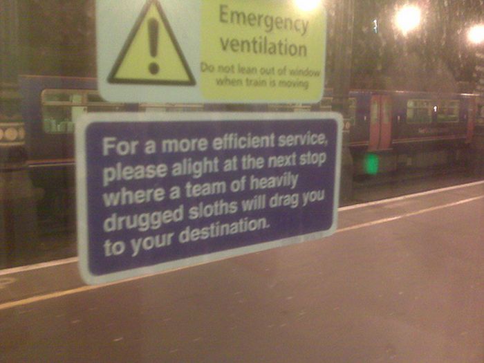 Guerilla Artists Doctoring  Signs on London Transport (19 pics)