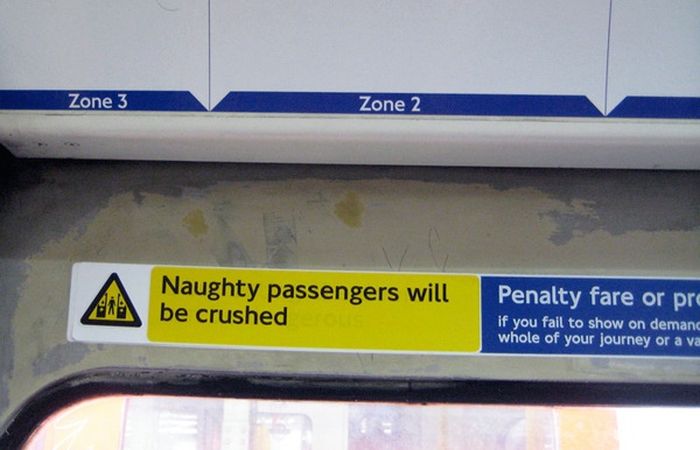 Guerilla Artists Doctoring  Signs on London Transport (19 pics)