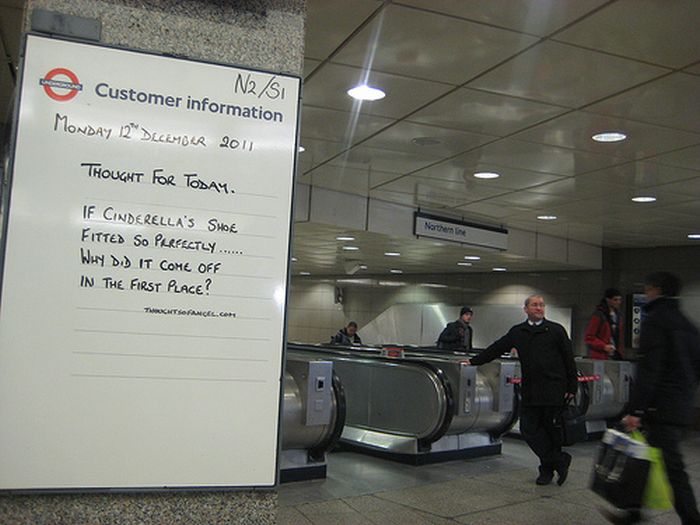 Guerilla Artists Doctoring  Signs on London Transport (19 pics)