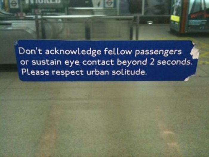 Guerilla Artists Doctoring  Signs on London Transport (19 pics)