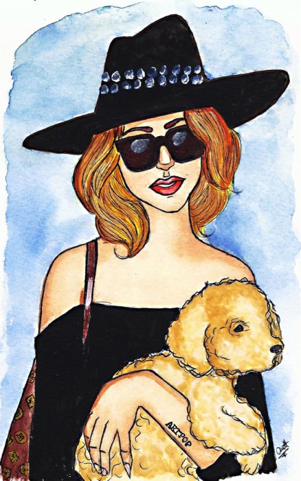Lady Gaga and Her New Dog Fozzi (25 pics)