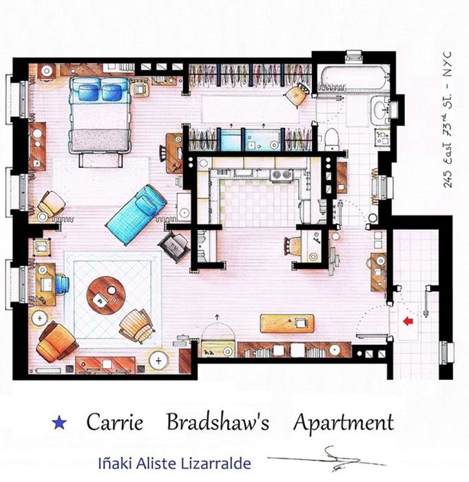 Floor Plans Of TV's Best Homes (15 pics)