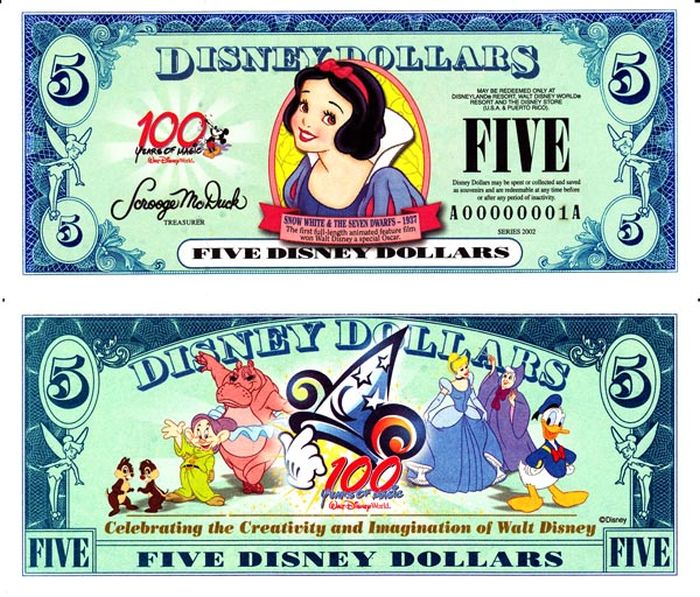 Disney Dollars (35 pics)