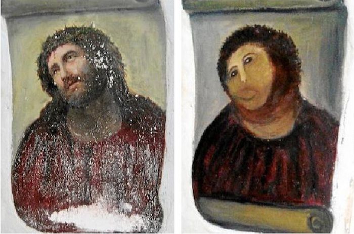 Internet's Reaction to the Botched "Ecce Homo" Painting (26 pics)
