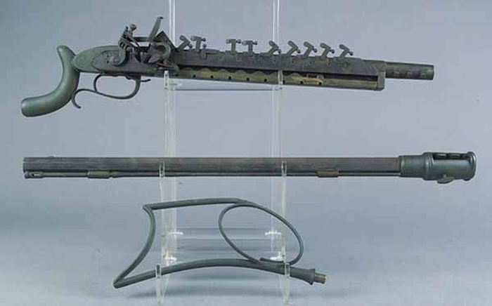 12-Shot Flintlock Jennings Repeating Rifle (15 pics)