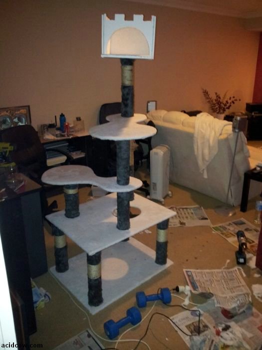 DIY Cat Tower (13 pics)