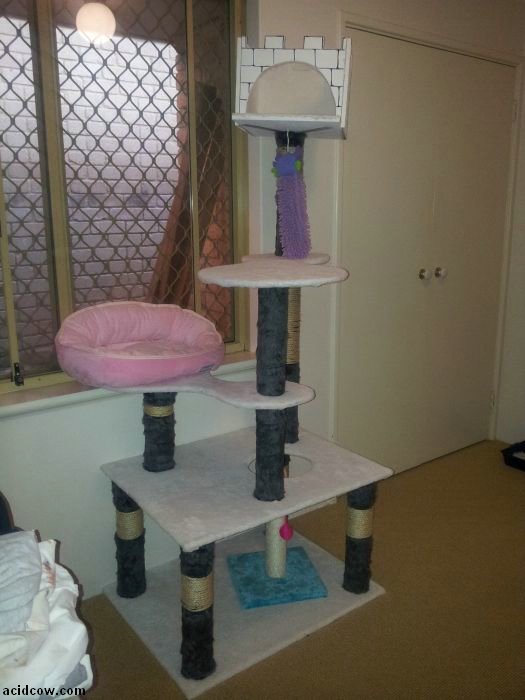 DIY Cat Tower (13 pics)