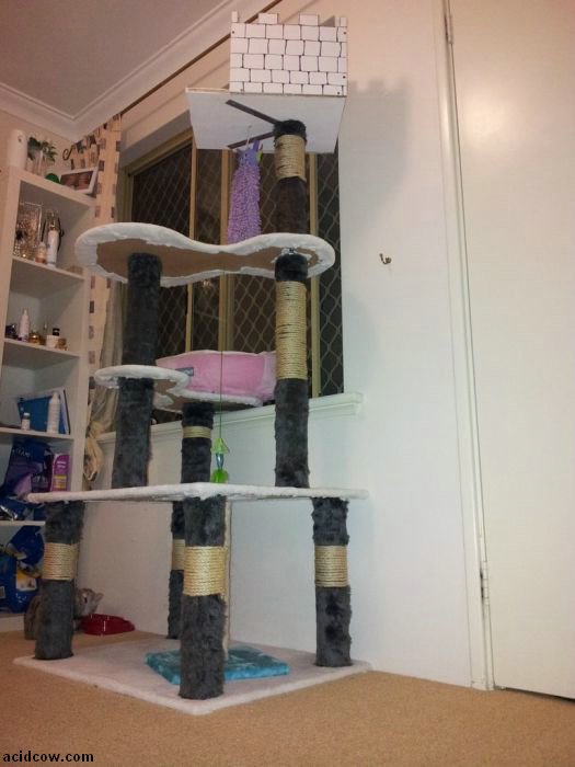 DIY Cat Tower (13 pics)