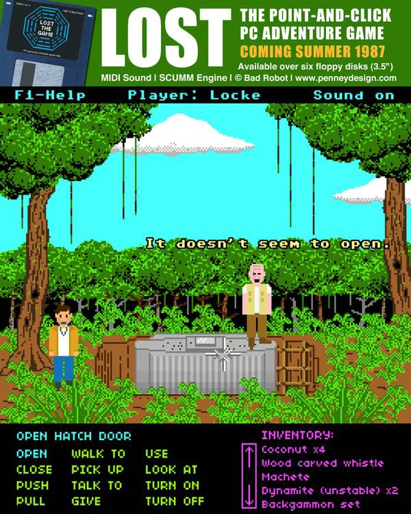If LOST was a 1987 Point-and-Click Adventure Game (9 pics)