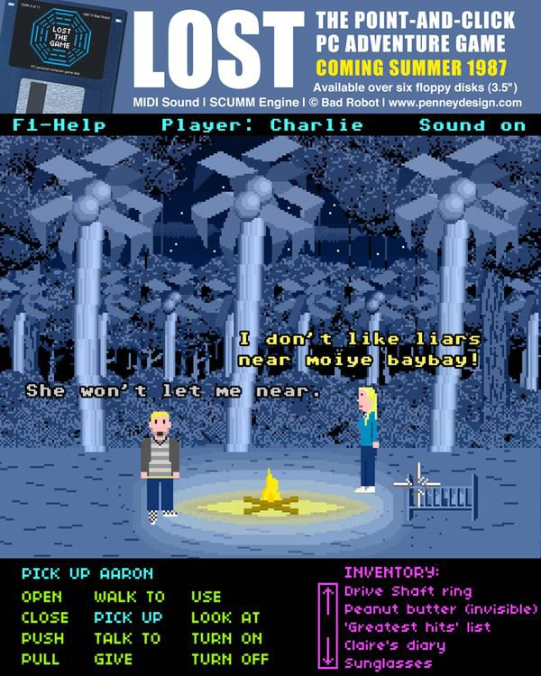 If LOST was a 1987 Point-and-Click Adventure Game (9 pics)