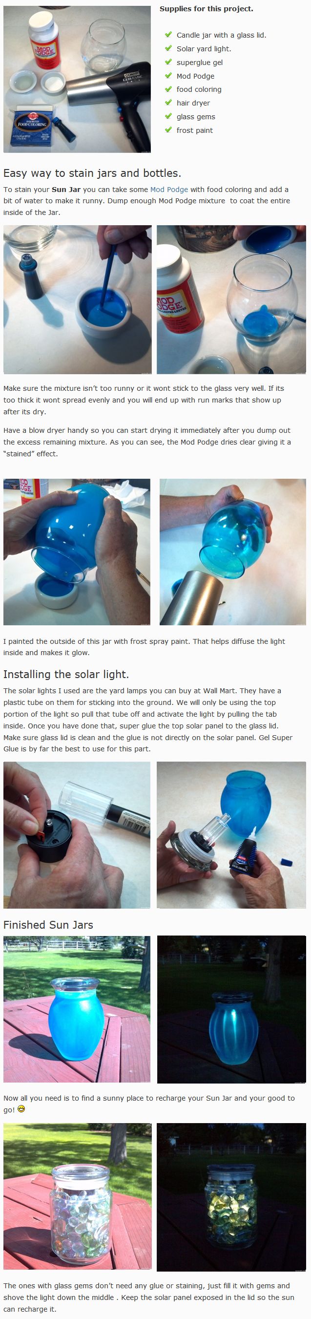 How to Make a Solar Sun Jar (1 pic)