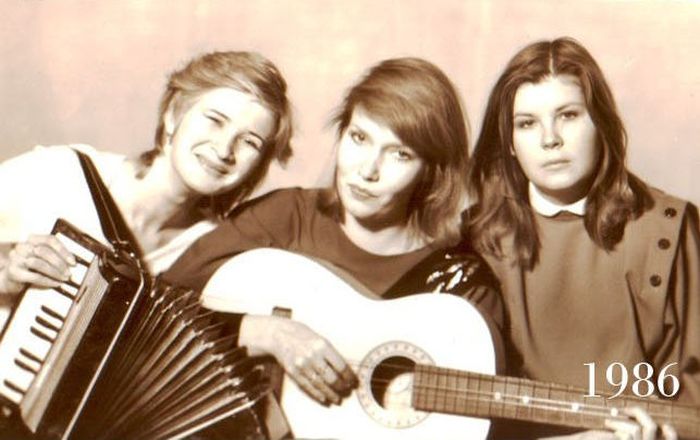 Three Girlfriends 30 Years Ago and Today (15 pics)