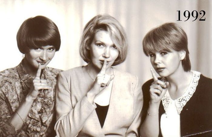 Three Girlfriends 30 Years Ago and Today (15 pics)