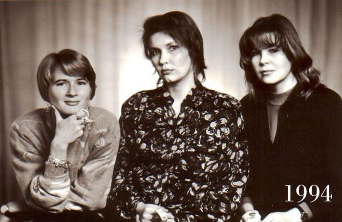 Three Girlfriends 30 Years Ago and Today (15 pics)