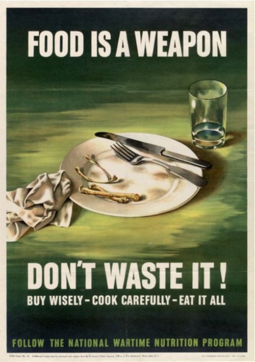 Don't Waste Food Vintage Posters (11 pics)