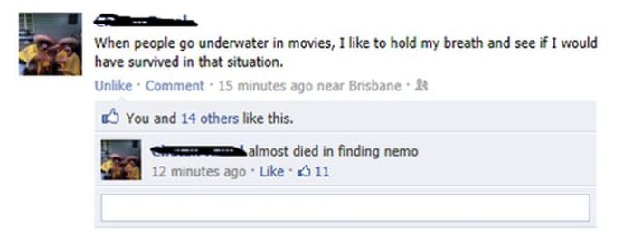 Funny Facebook Status Updates (16 pics)