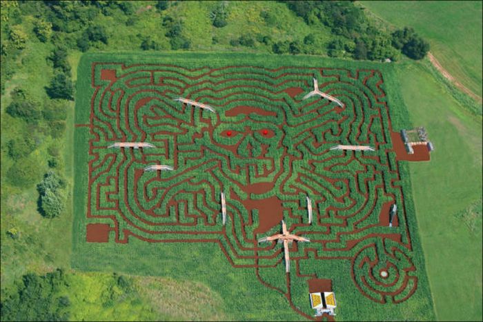 Awesome Corn Crop Maze Art (37 pics)