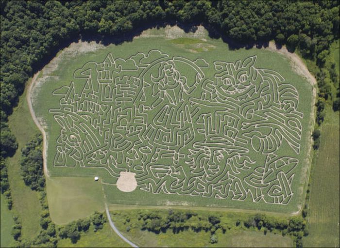 Awesome Corn Crop Maze Art (37 pics)