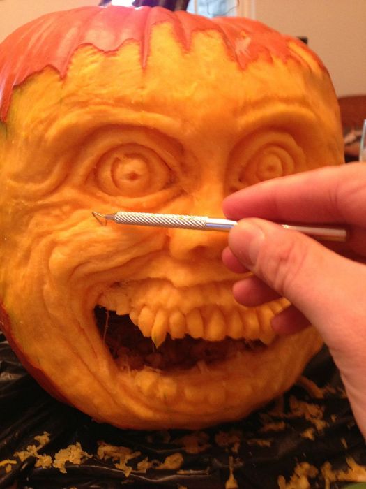 DIY Fright Night Pumpkin (28 pics)