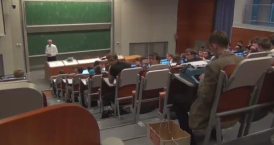 Funny Student Lecture Downshifting Prank