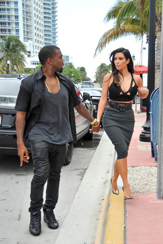 Kim Kardashian in a See Thru Dress (10 pics)