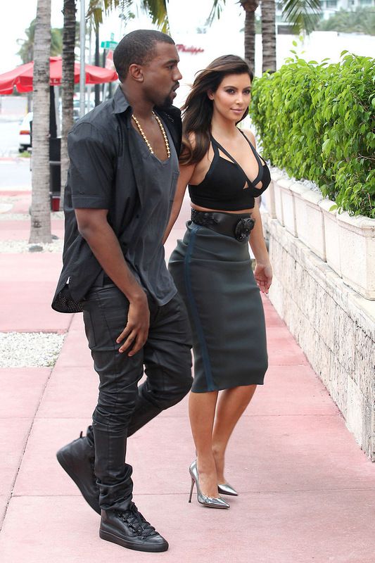 Kim Kardashian in a See Thru Dress (10 pics)