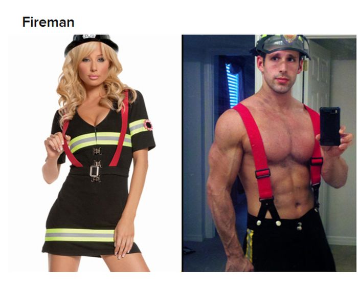 Straight Women vs Gay Guys Halloween Costumes (19 pics)