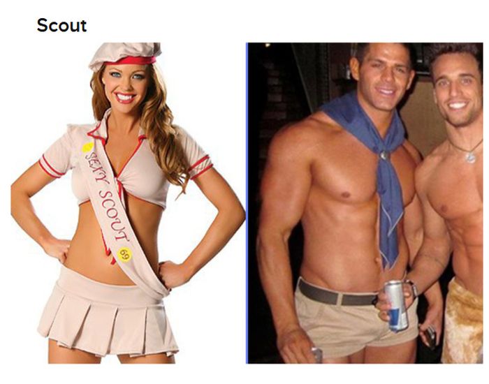 Straight Women vs Gay Guys Halloween Costumes (19 pics)