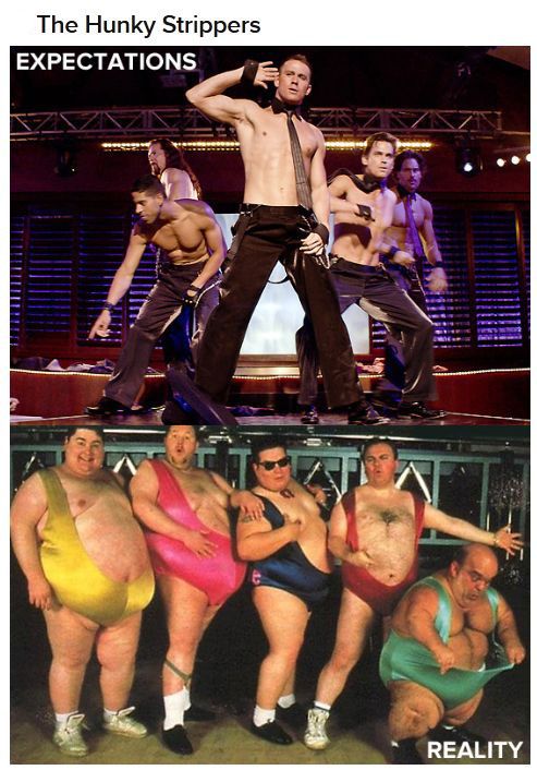 Expectations VS Reality: The Male Strip Club (10 pics)