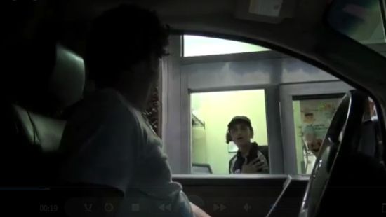 Awesome Zombie Drive-in Prank