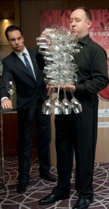 Wine Glass Holding Record (7 pics)