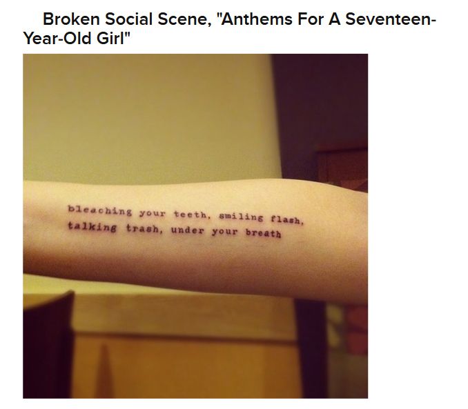 Song Lyric Tattoos (22 pics)