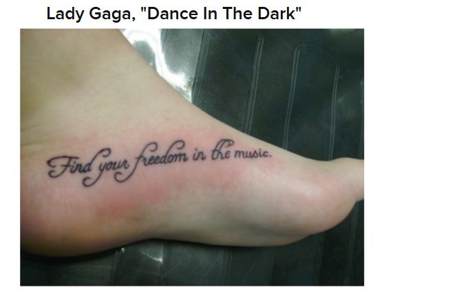 Song Lyric Tattoos (22 pics)