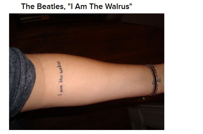 Song Lyric Tattoos (22 pics)